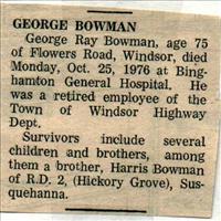 Bowman, George Ray 